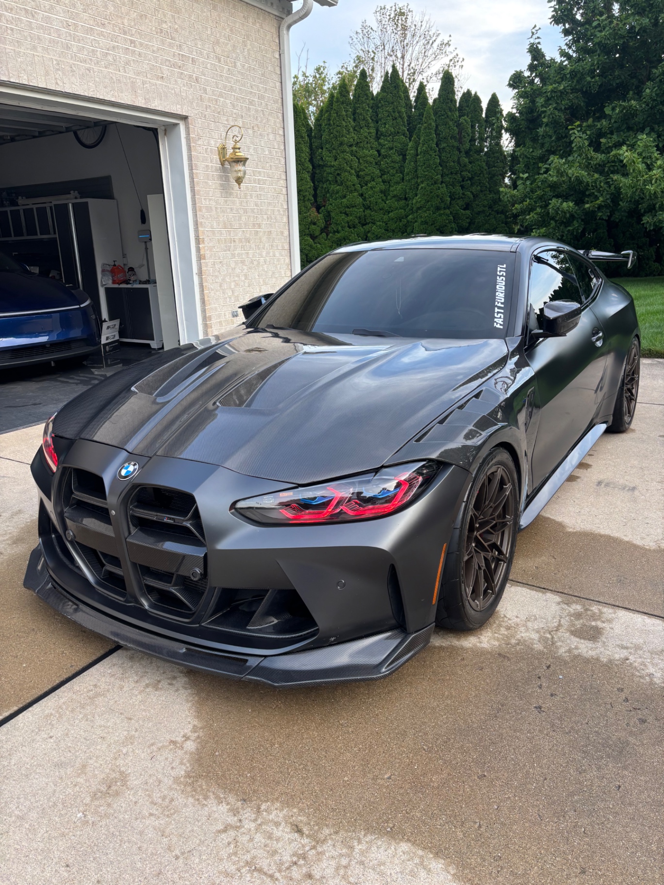 Detailed BMW M4 exterior